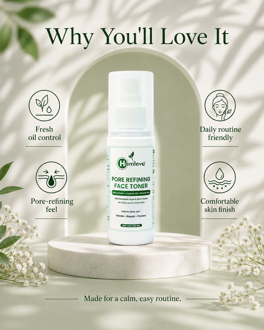 Pore Refining Toner for Oily Skin