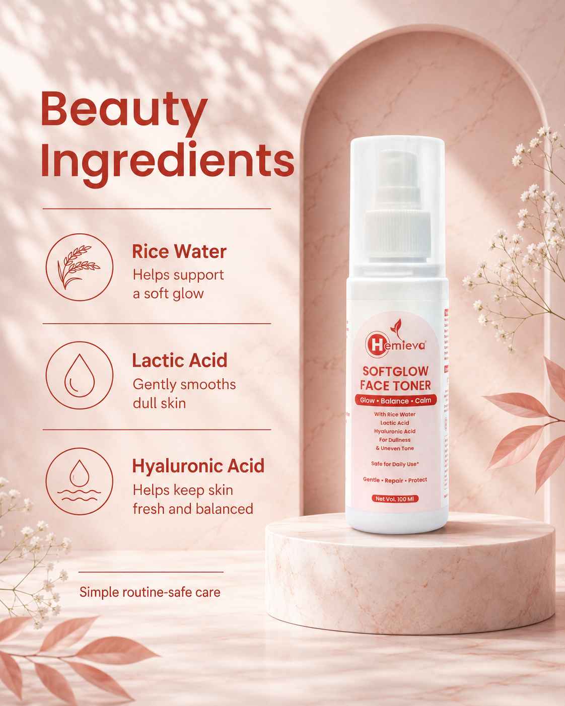 Rice Water Face Toner for Bright, Smooth Skin