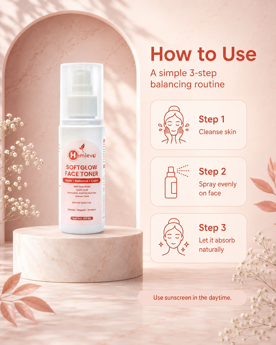 Rice Water Face Toner for Bright, Smooth Skin
