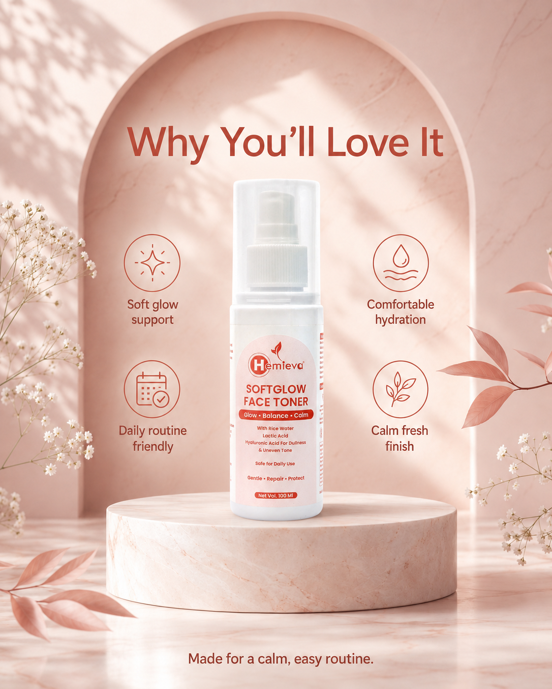 Rice Water Face Toner for Bright, Smooth Skin