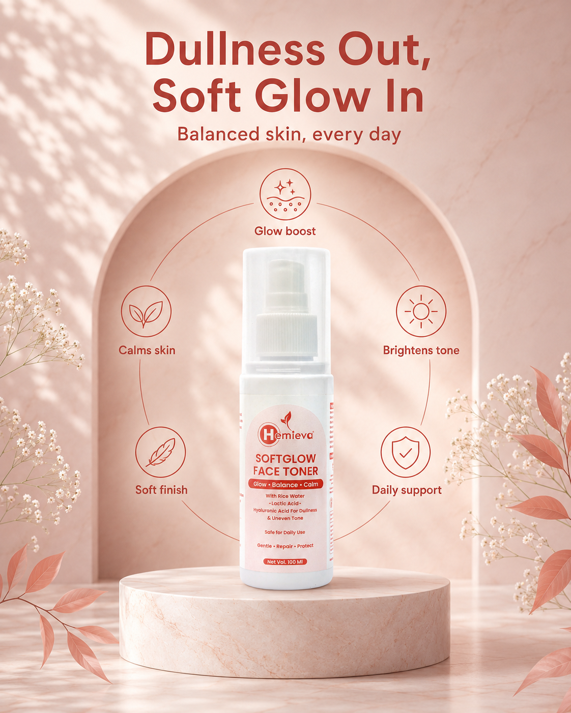Rice Water Face Toner for Bright, Smooth Skin